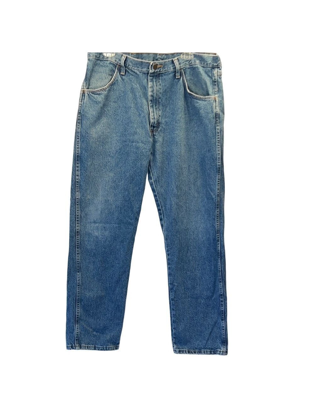Rustler Men's Relaxed Fit Blue Jeans